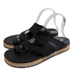 Merrell Womens Juno Wrap Sandals Black Leather Strappy Comfortable Women Size 10